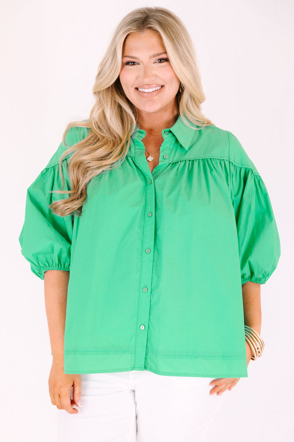 Love Is All Around Blouse, Green