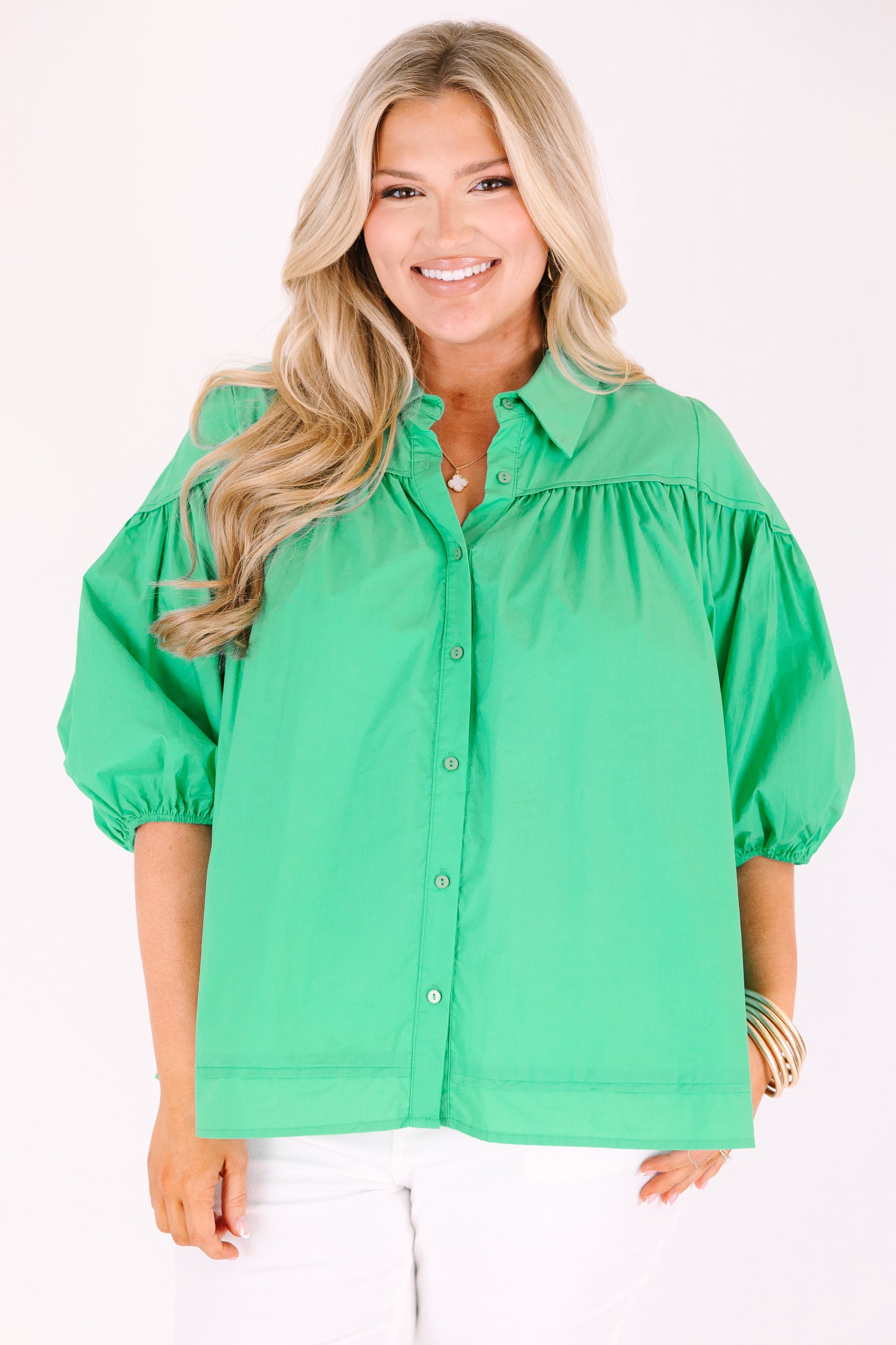 Love Is All Around Blouse, Green