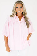 Love Is All Around Blouse, Pink