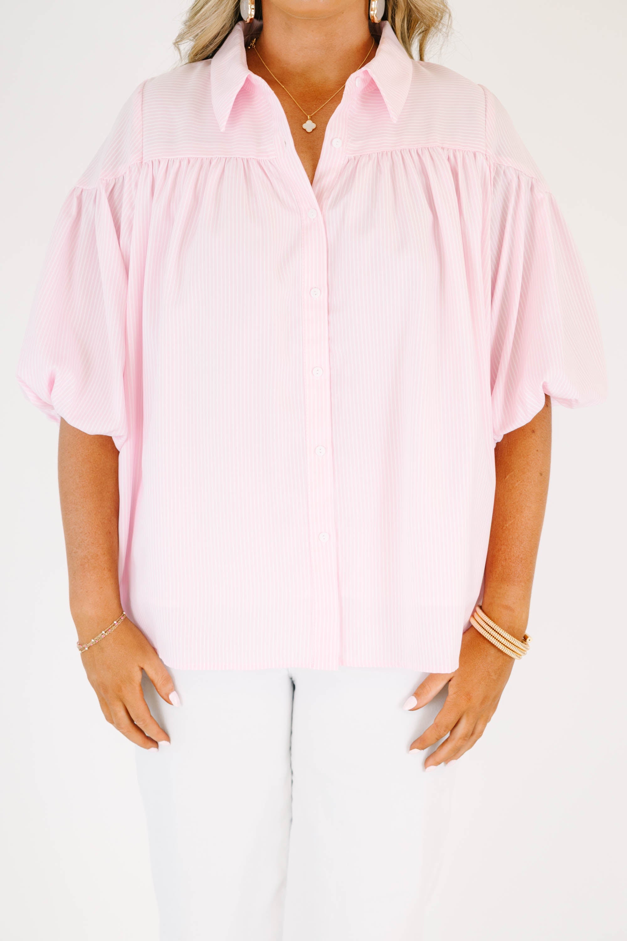 Love Is All Around Blouse, Pink