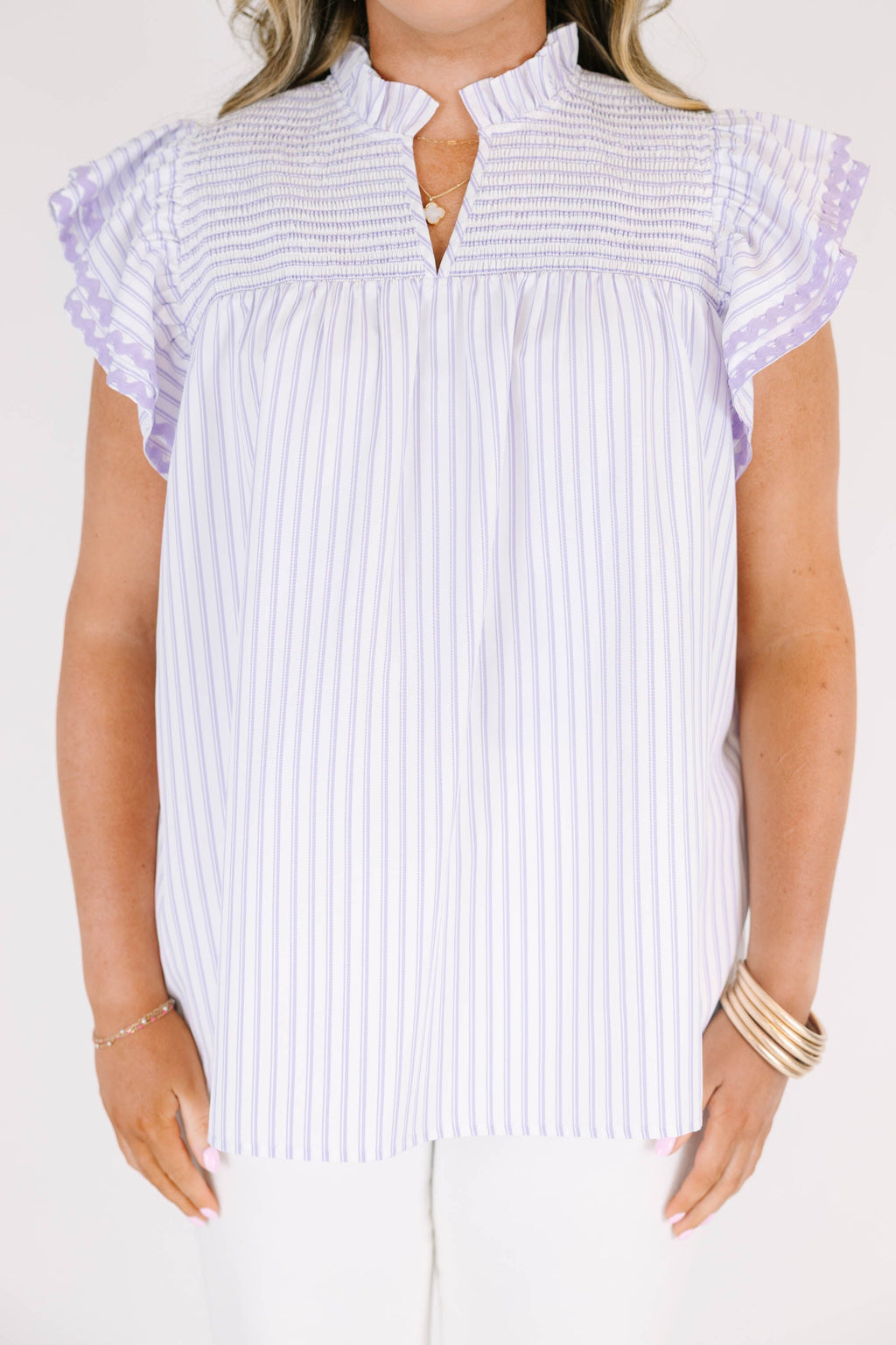 Love Like Mine Top, Lavender Stripe