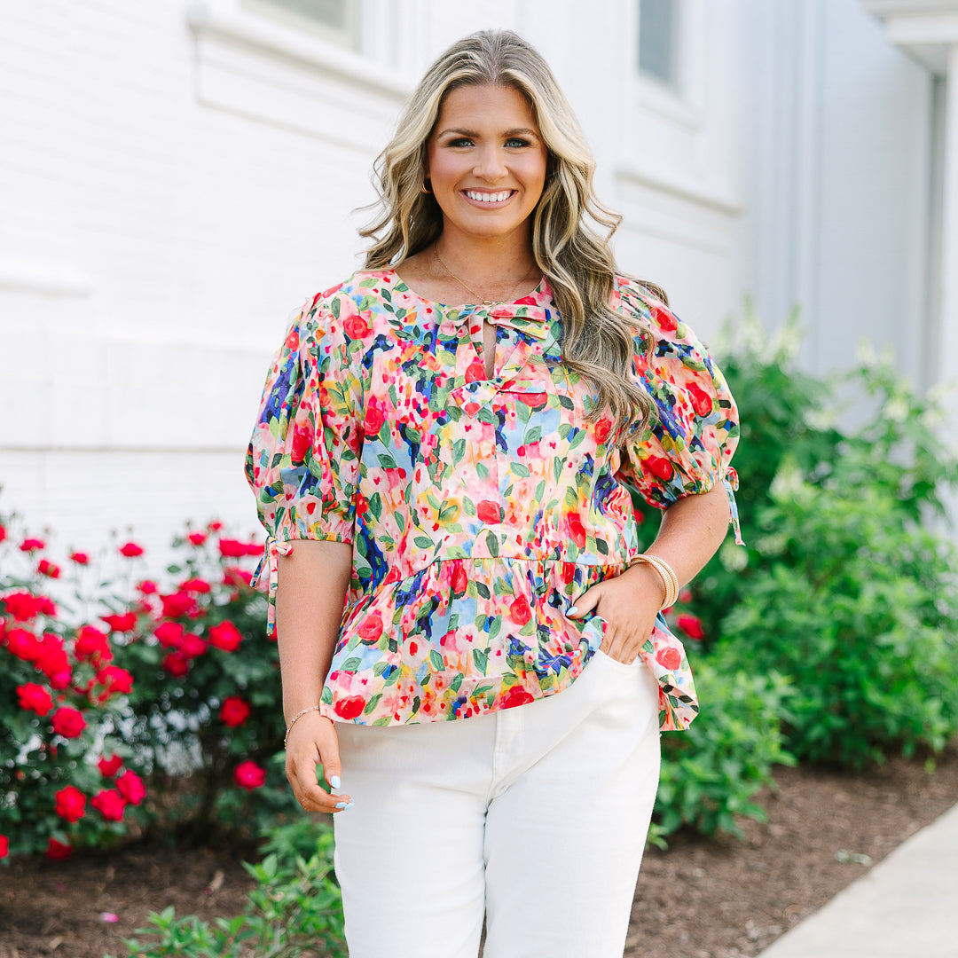 Love Like Yours Top, Pink Floral
