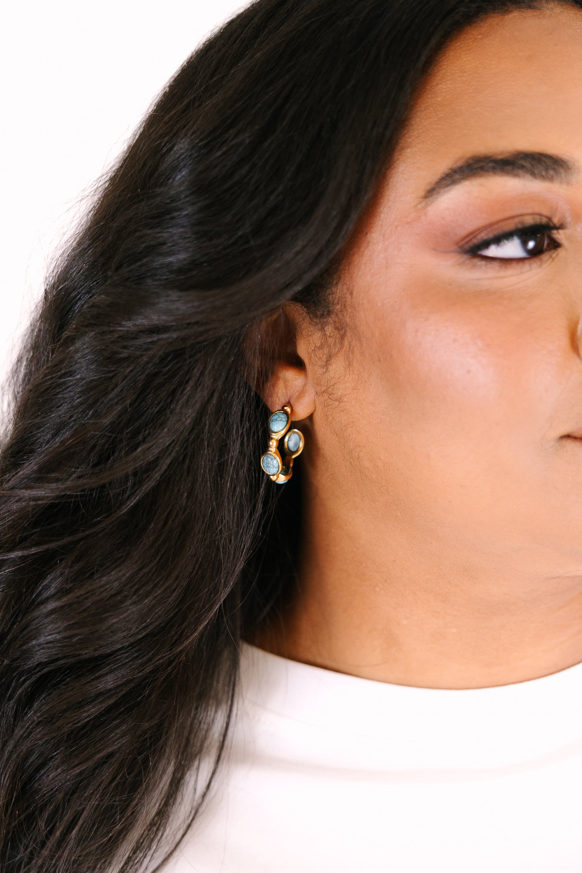 Lovely Life Earrings, Turquoise