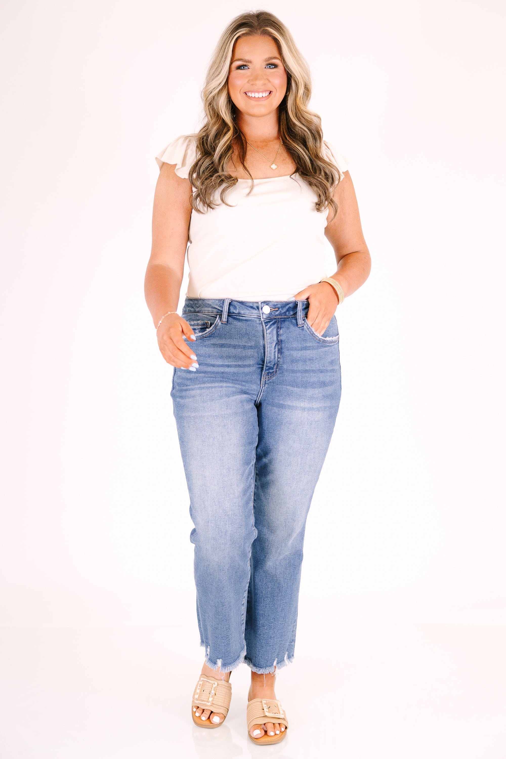 Love To Live Jeans, Medium Wash