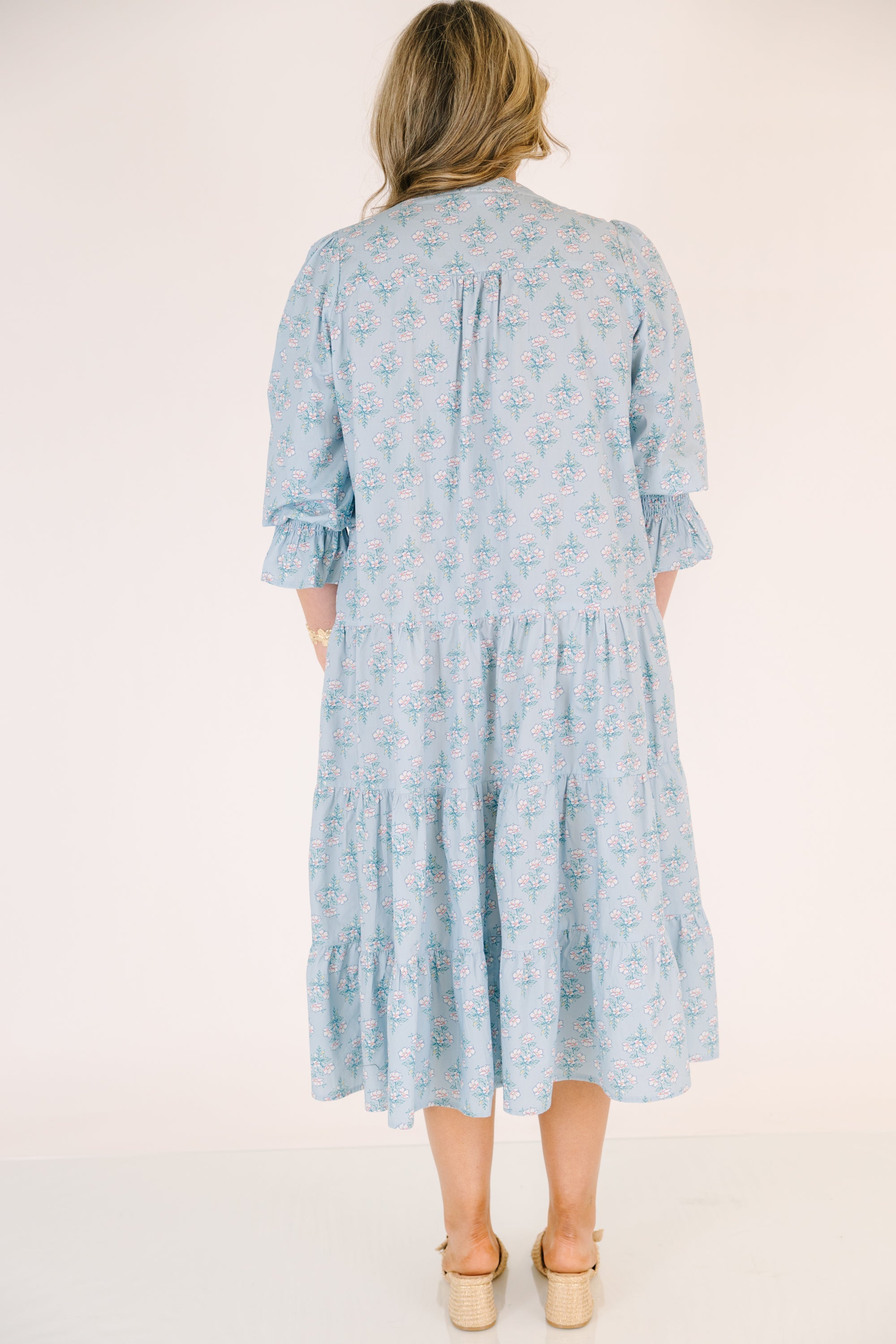 Love You So Dress, Blue Floral