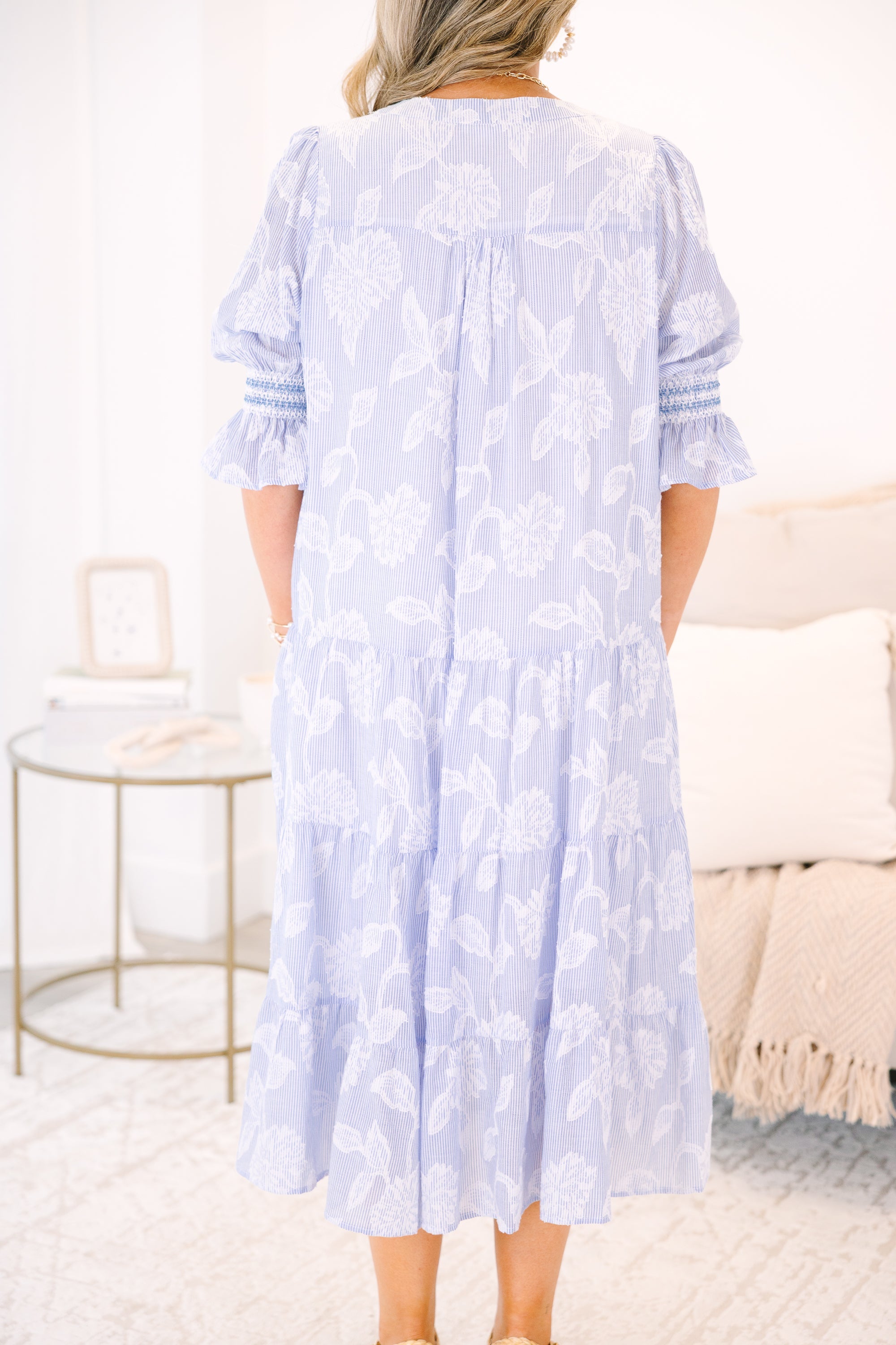 Love You So Dress, Blue Stripe