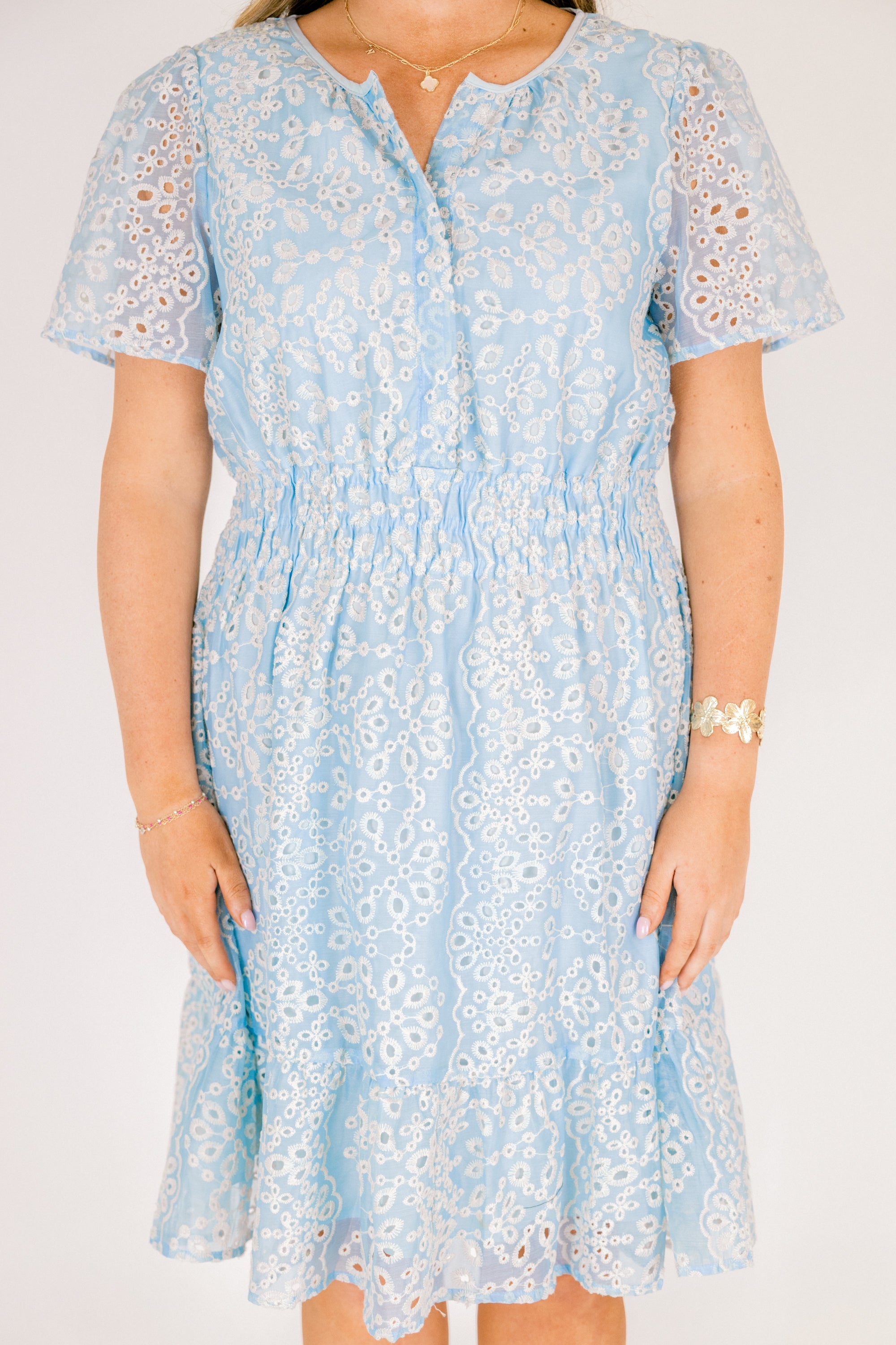 Lush With Life Dress, Baby Blue