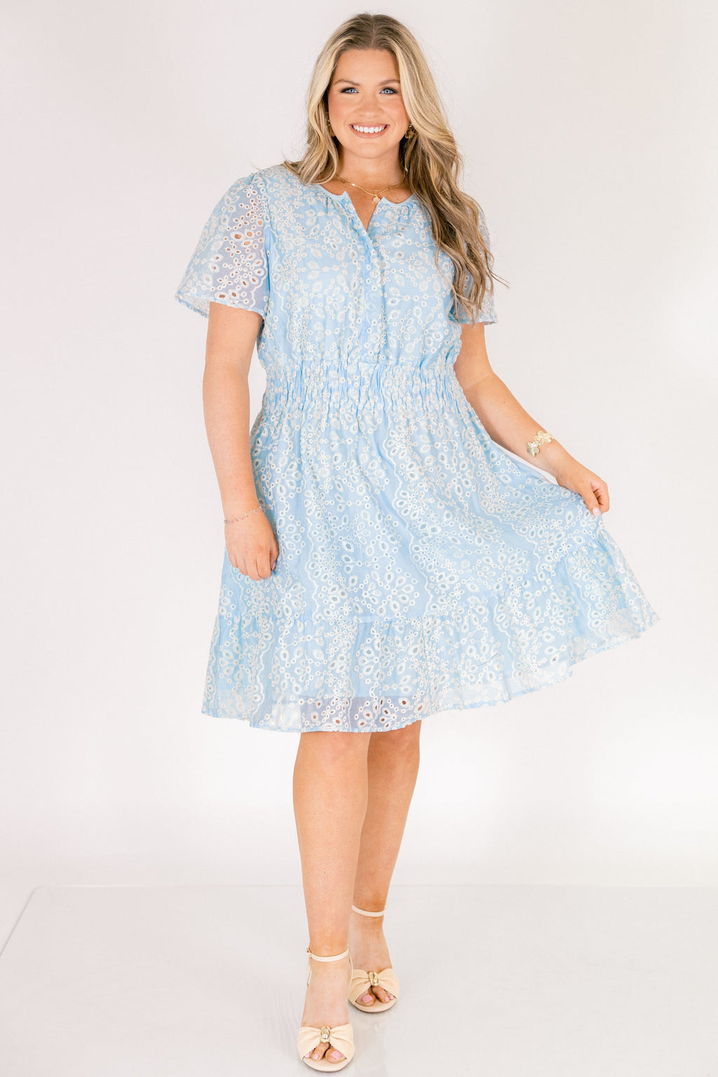 Lush With Life Dress, Baby Blue