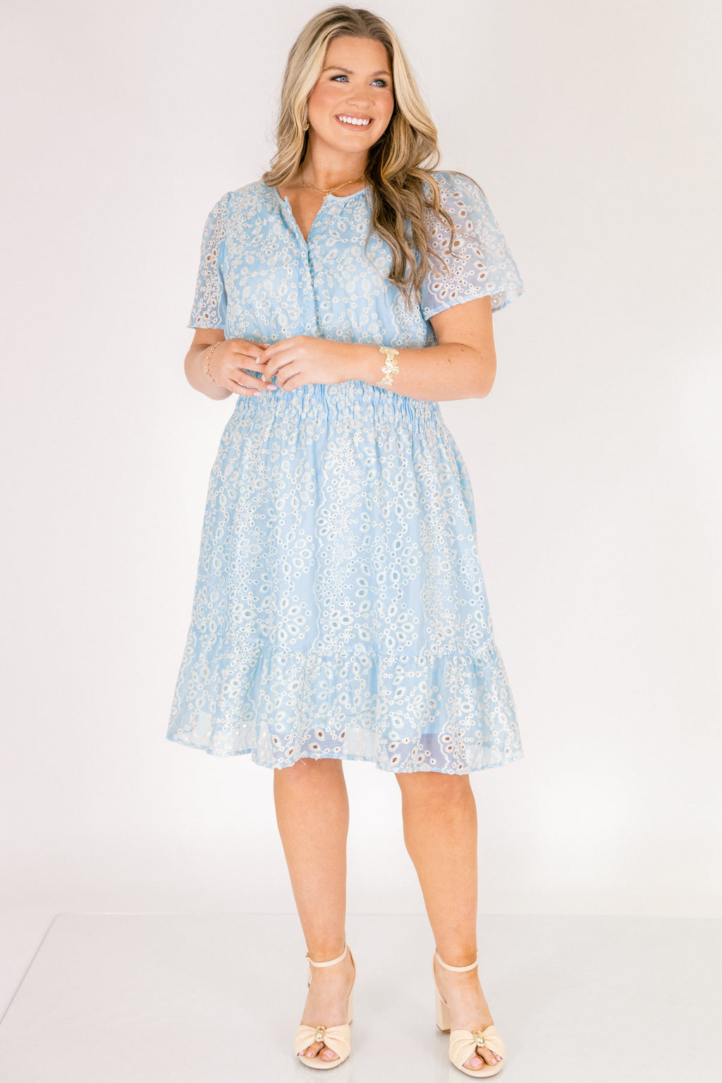 Lush With Life Dress, Baby Blue