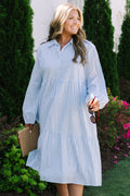 Made For Malibu Dress, Blue Stripe