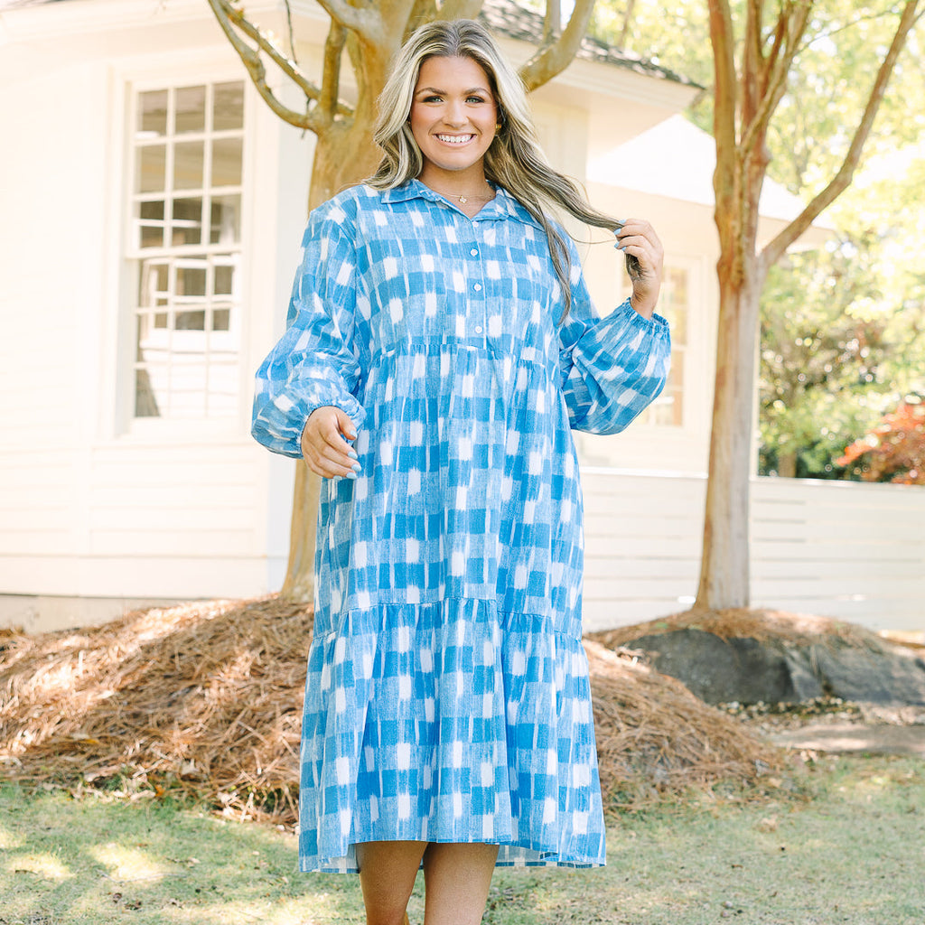 Made For Malibu Dress, Gingham