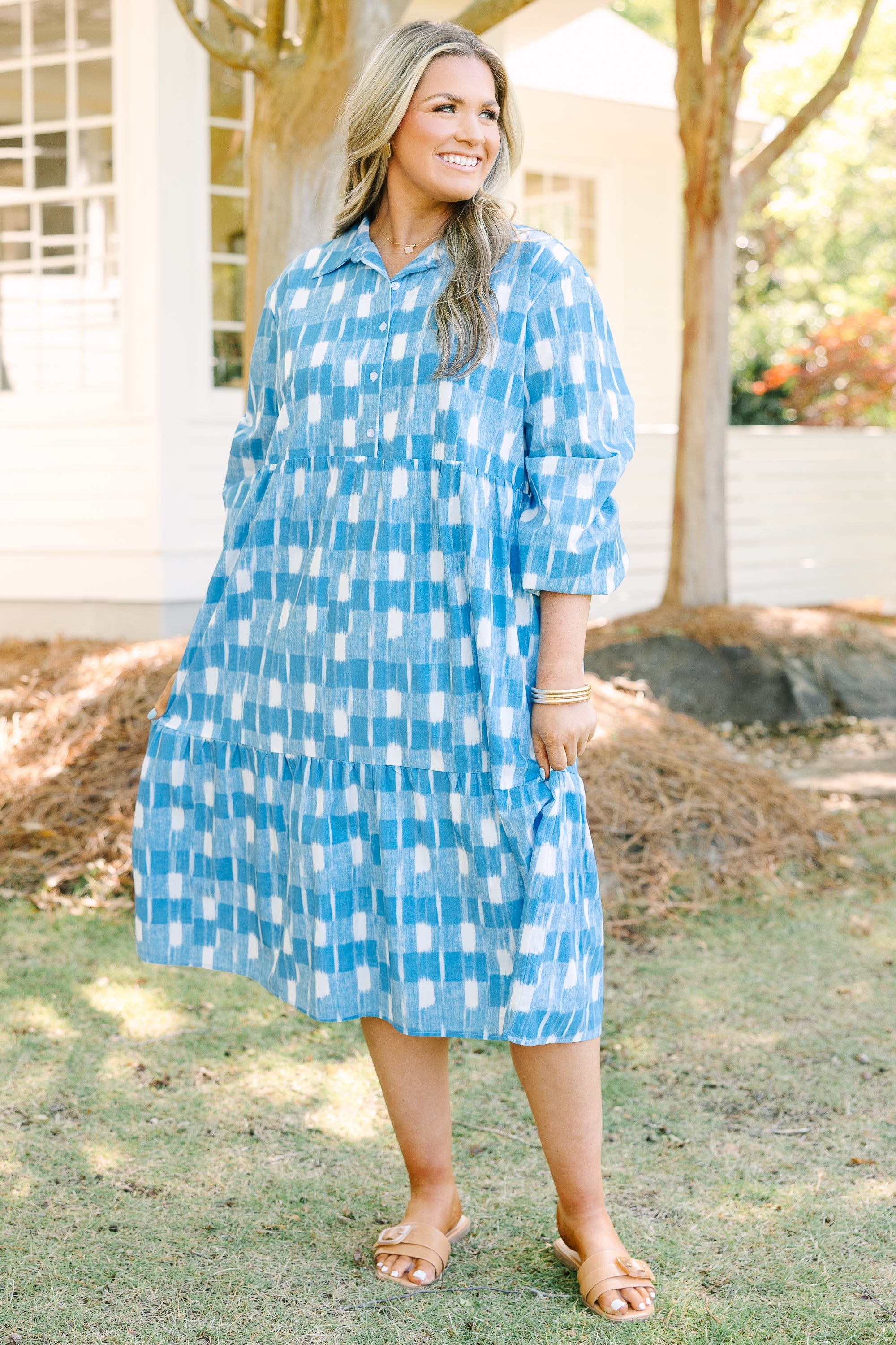 Made For Malibu Dress, Gingham