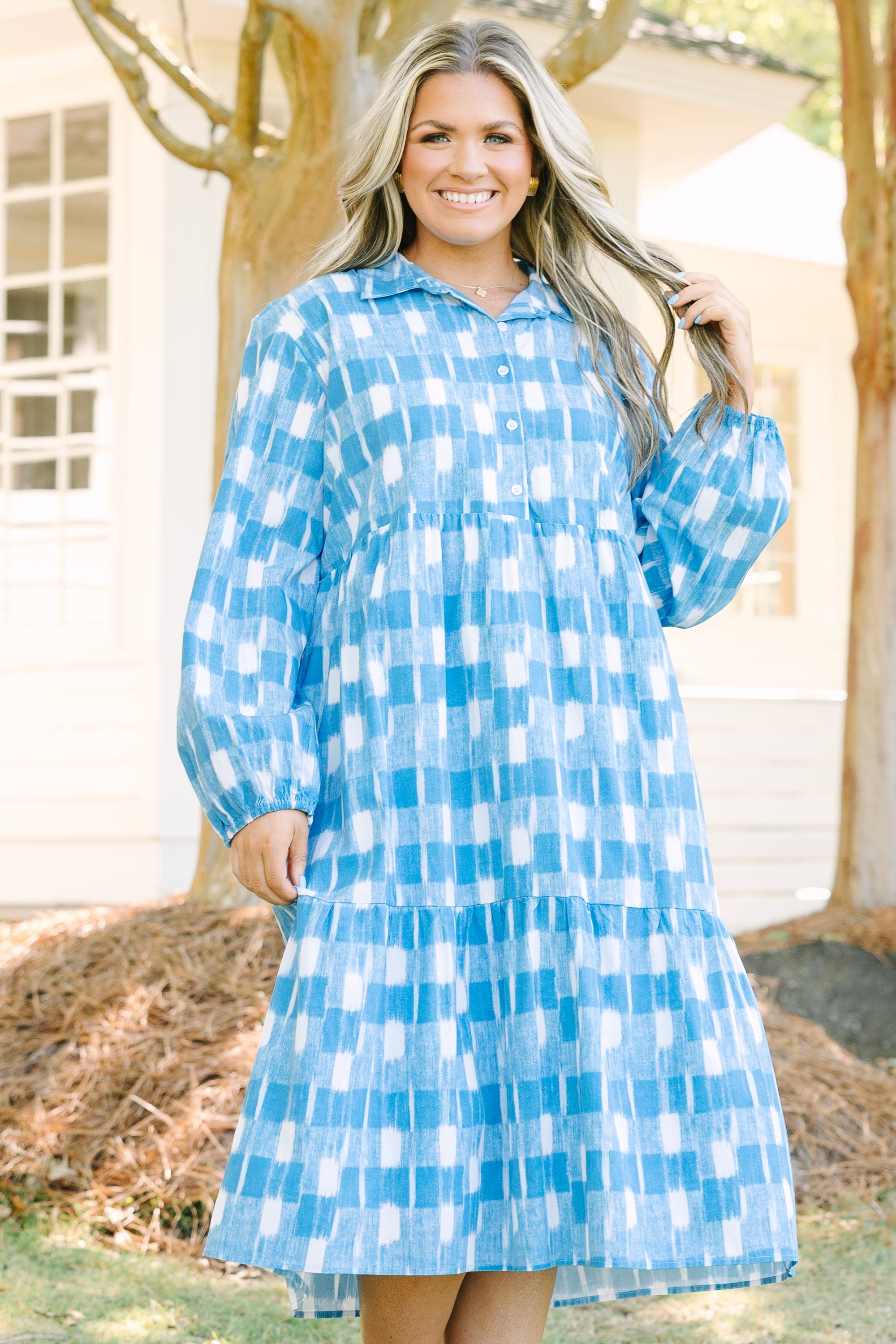 Made For Malibu Dress, Gingham