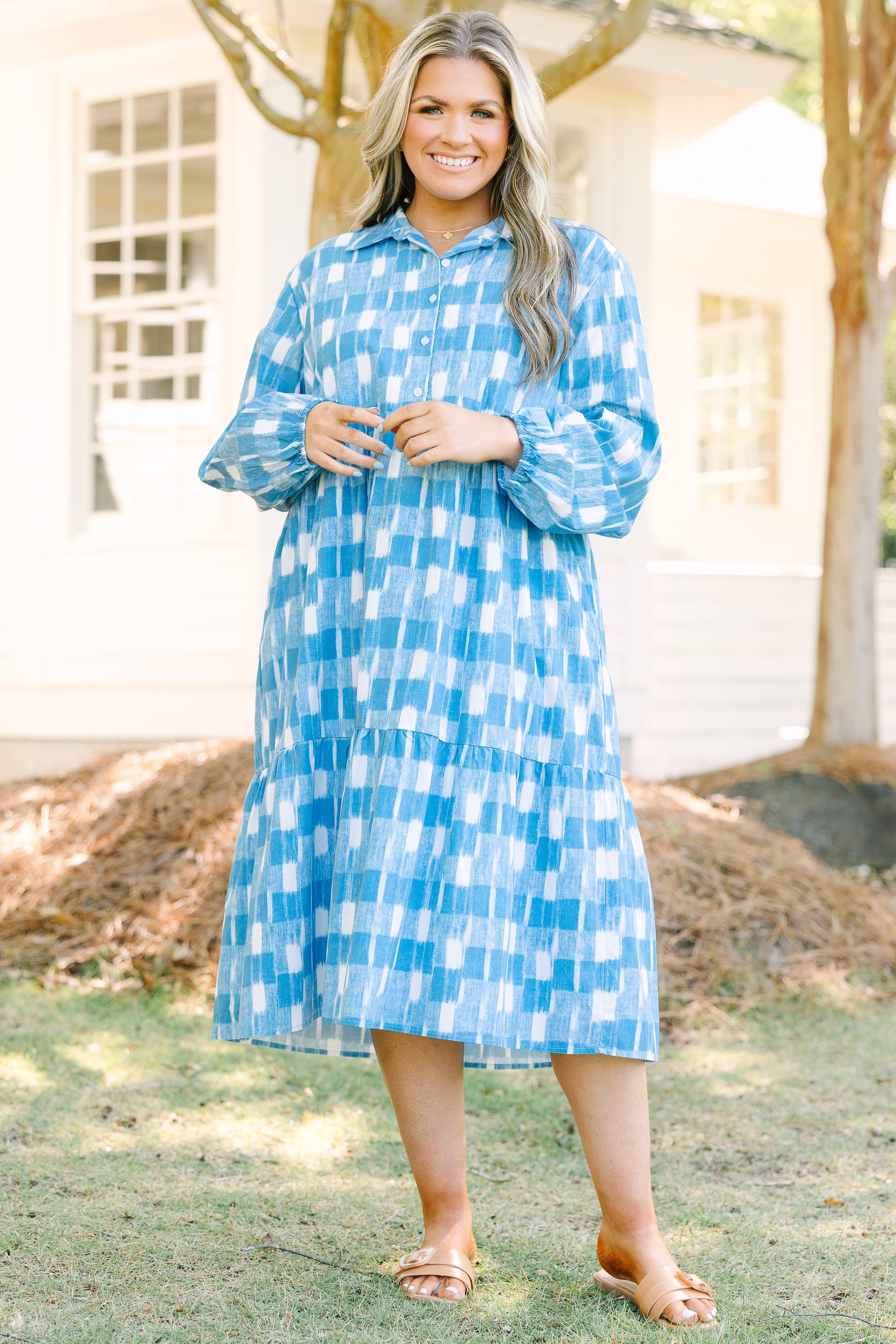 Made For Malibu Dress, Gingham
