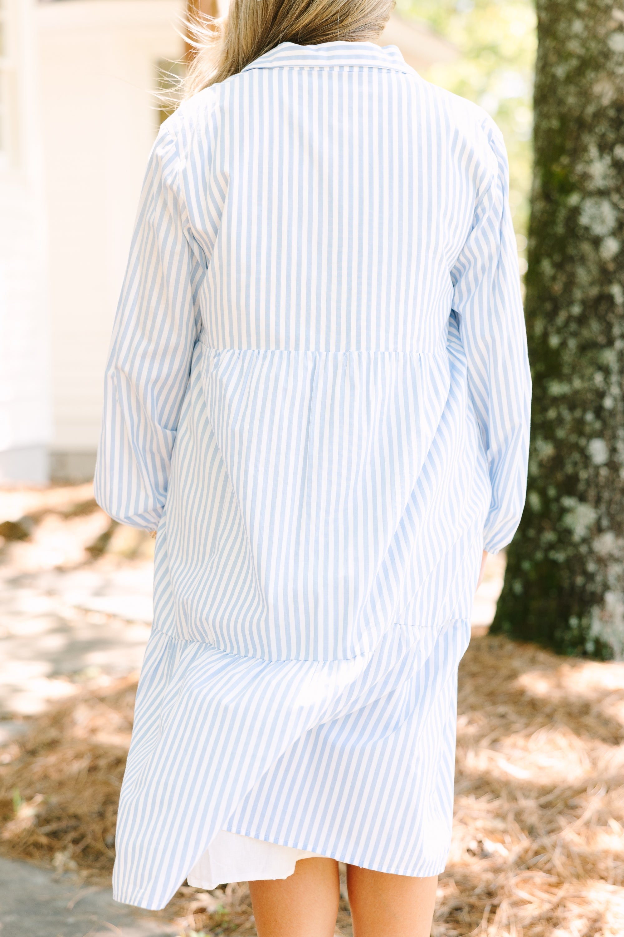 Made For Malibu Dress, Blue Stripe