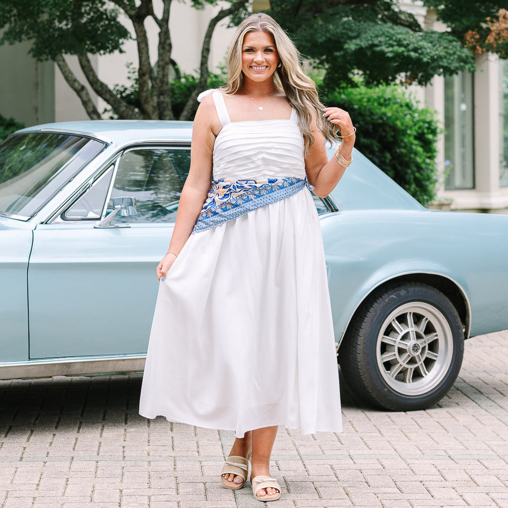 Made The Right Call Dress, White