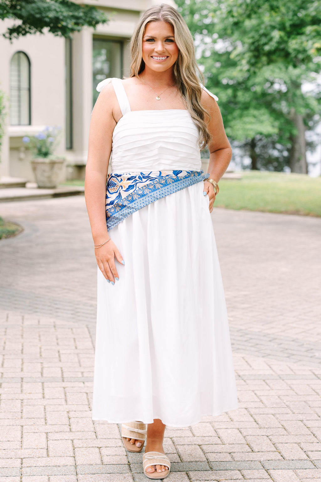 Made The Right Call Dress, White