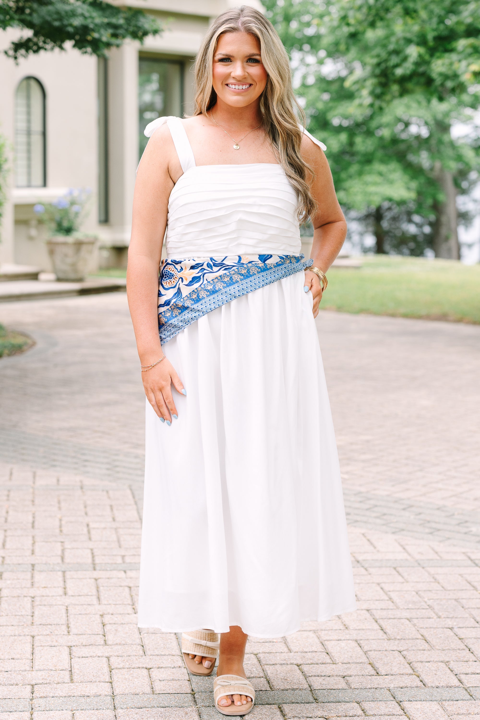 Made The Right Call Dress, White