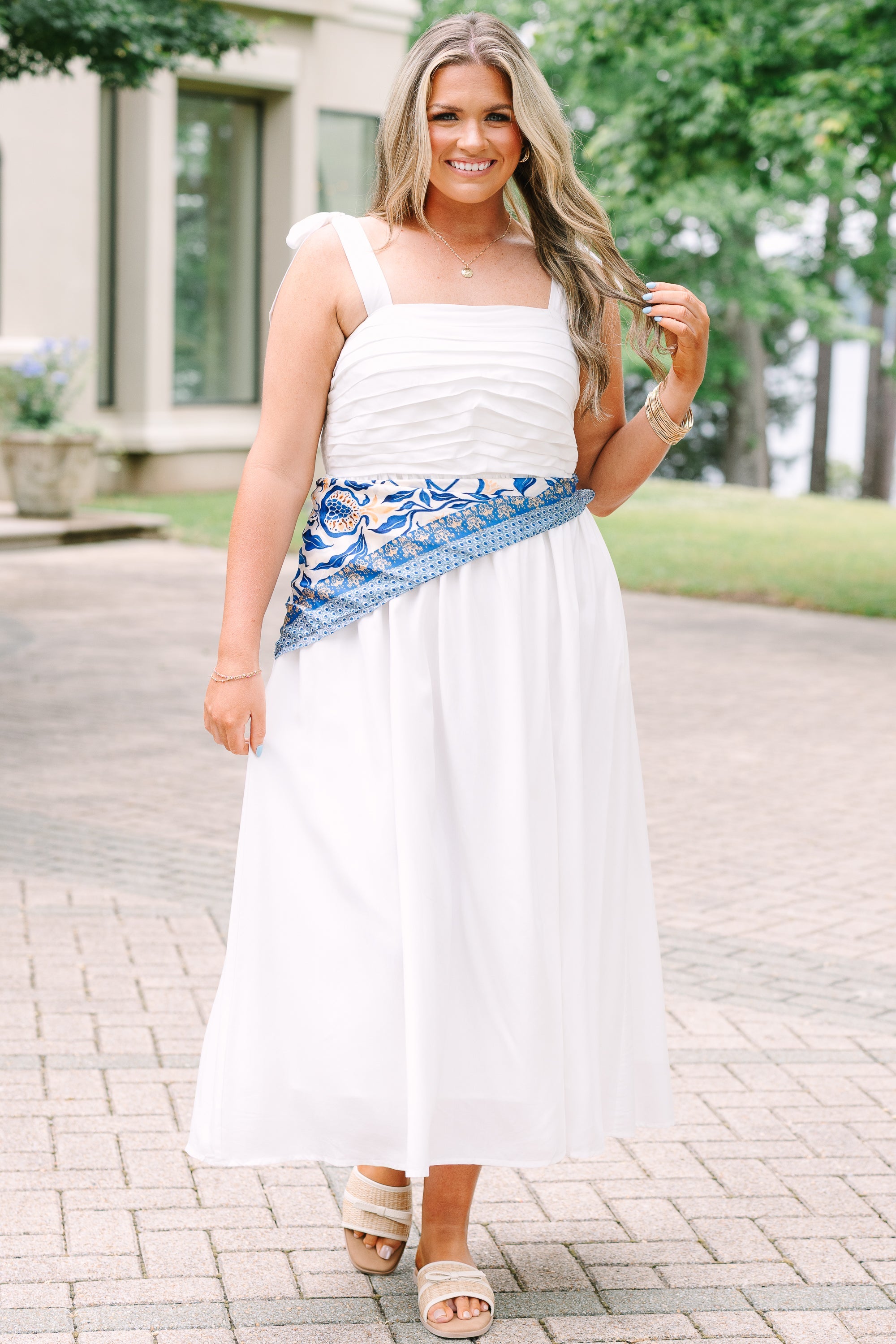 Made The Right Call Dress, White