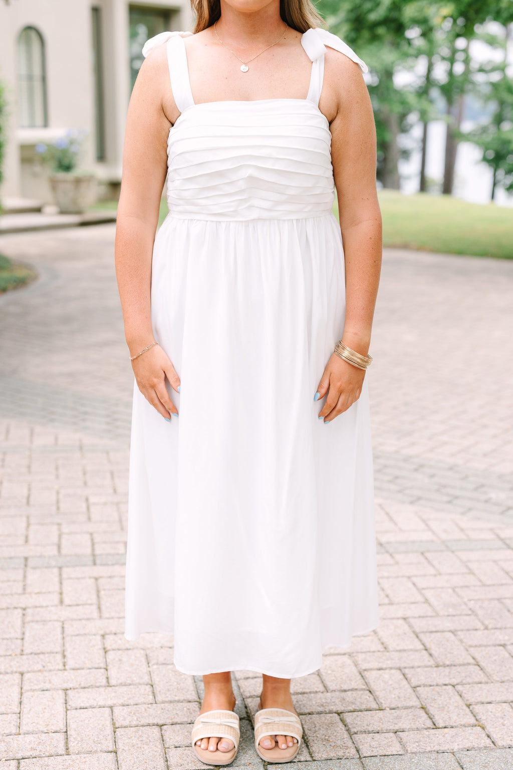 Made The Right Call Dress, White