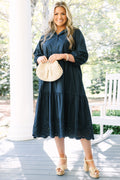 Make It Fun Dress, Navy