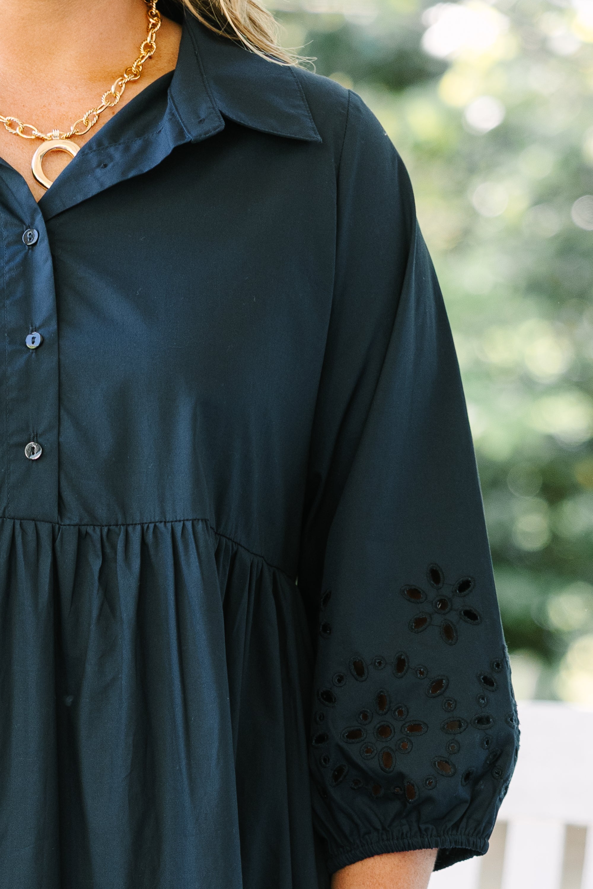Make It Fun Dress, Navy