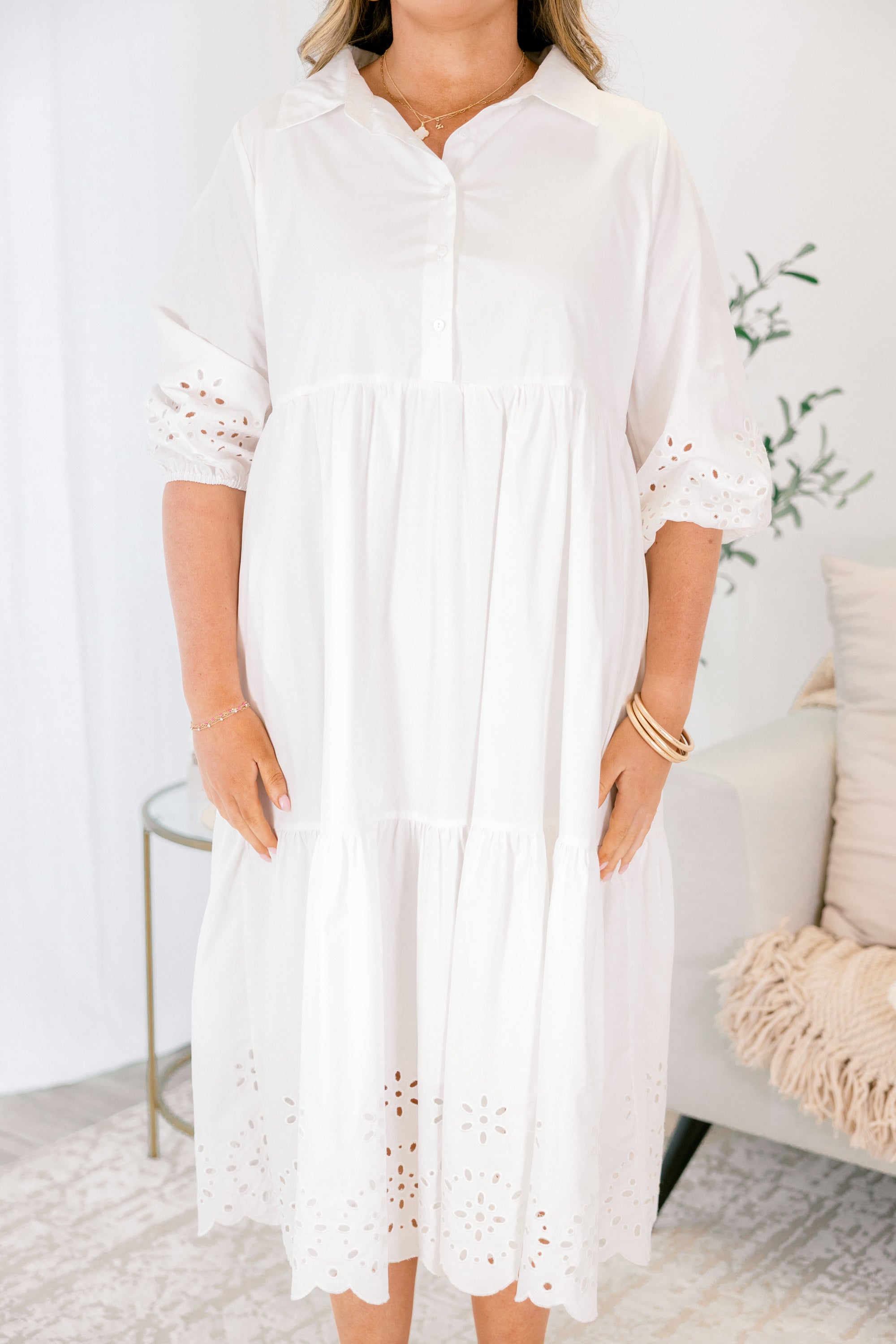 Make It Fun Dress, White