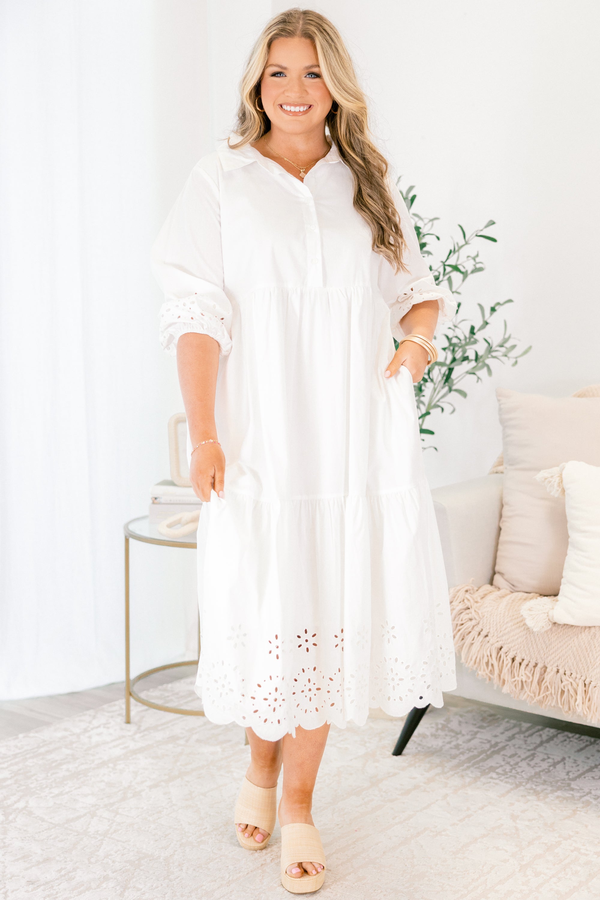 Make It Fun Dress, White