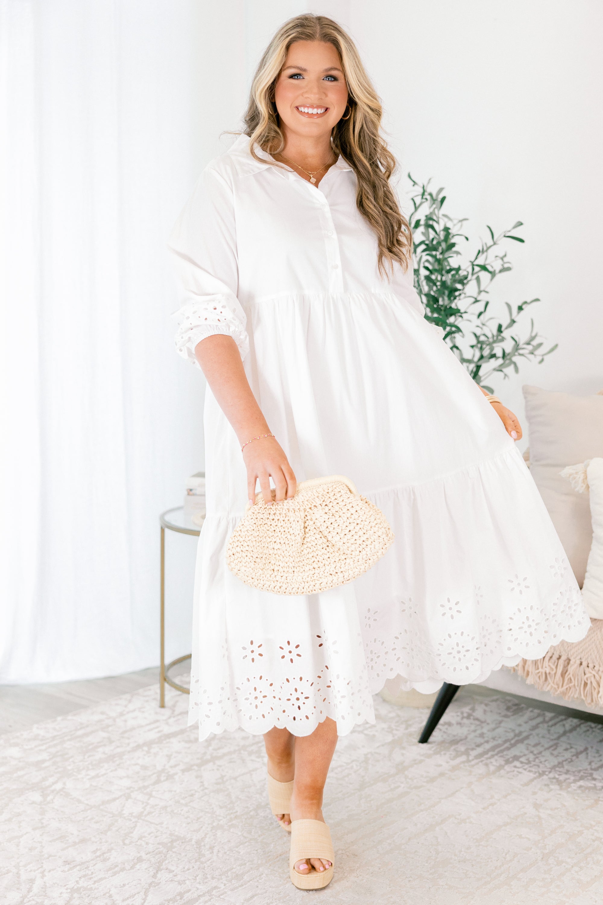 Make It Fun Dress, White