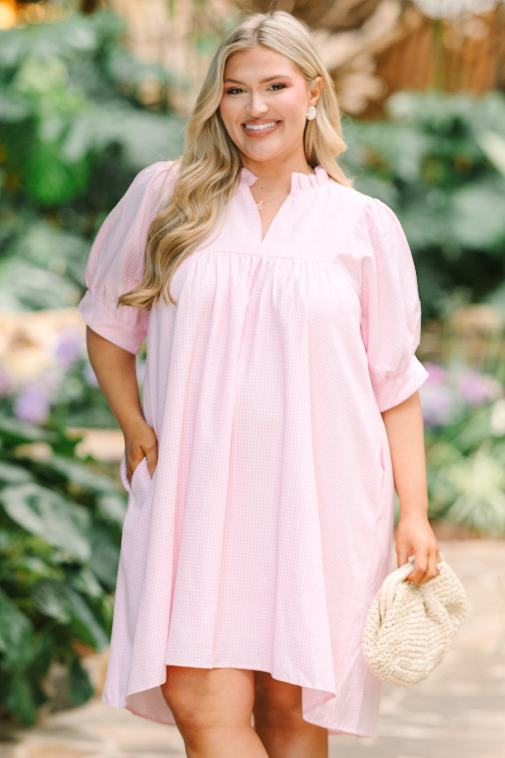 Make My Night Dress, Pink Seersucker