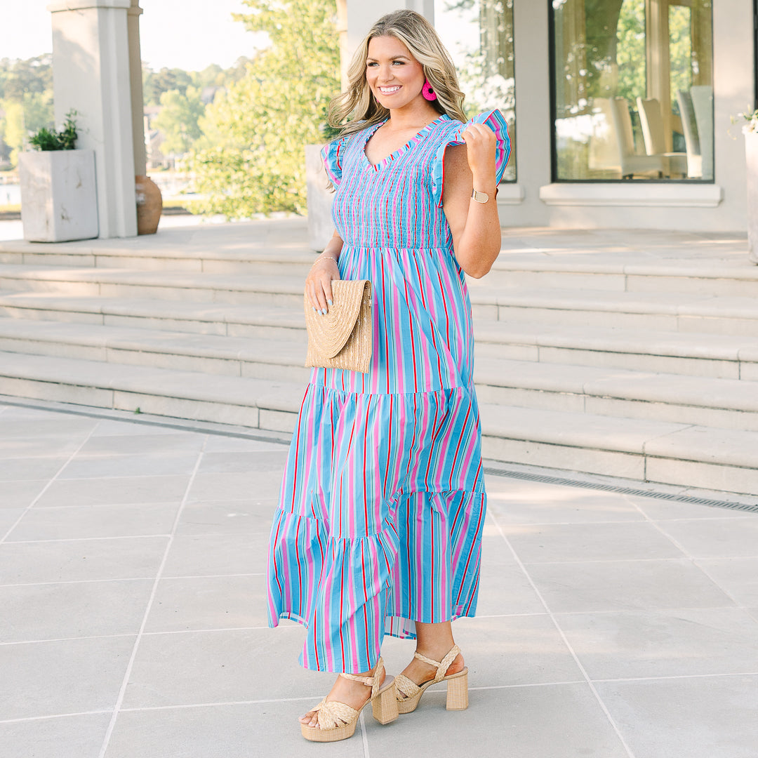 Make Up For Lost Time Dress, Blue