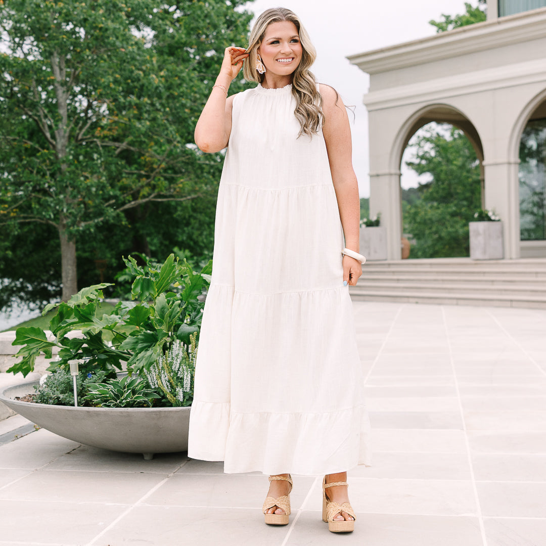 Make Your Move Maxi Dress, Oatmeal