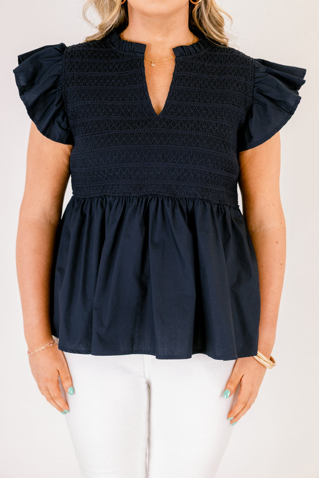 Making Moves Top, Navy