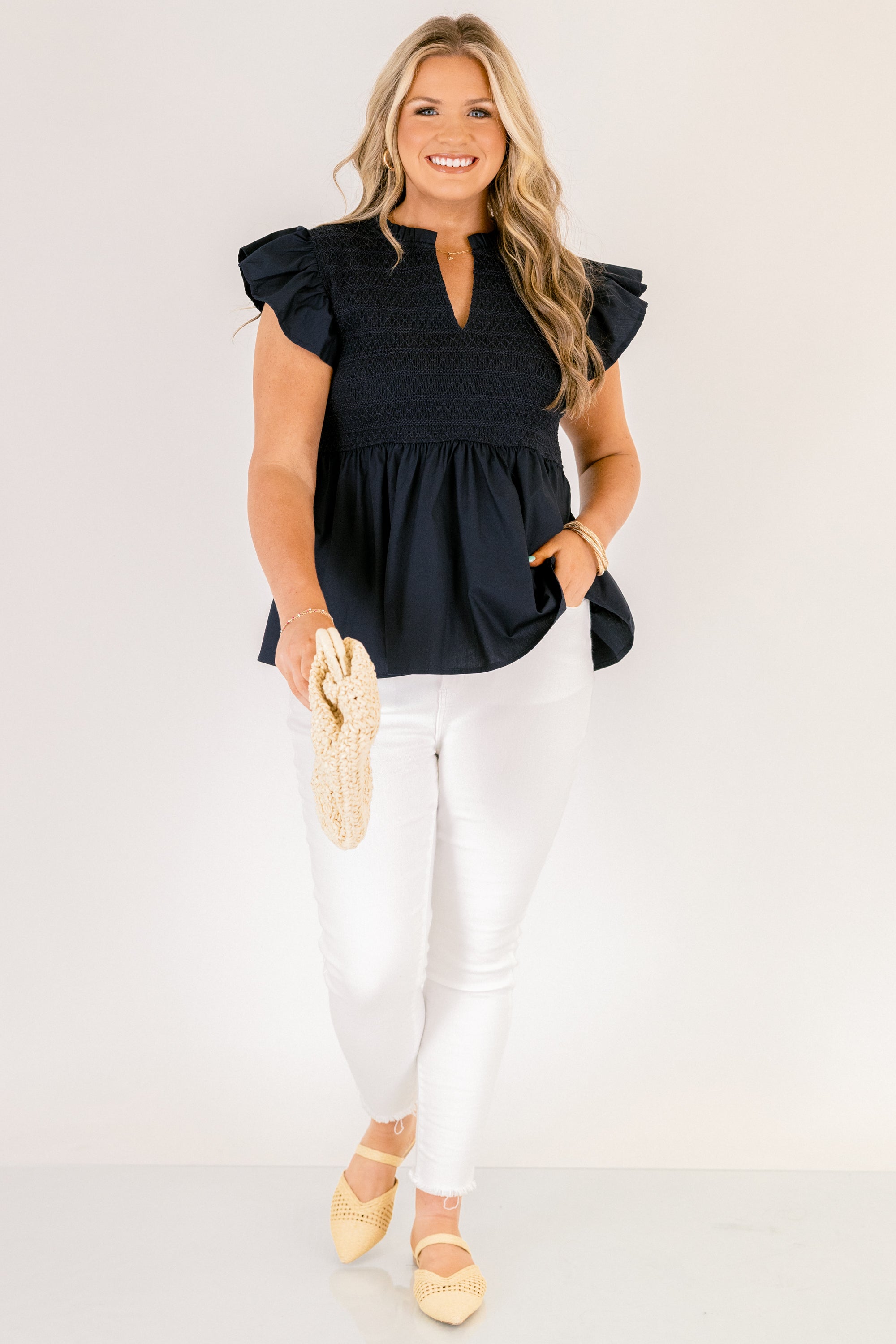Making Moves Top, Navy