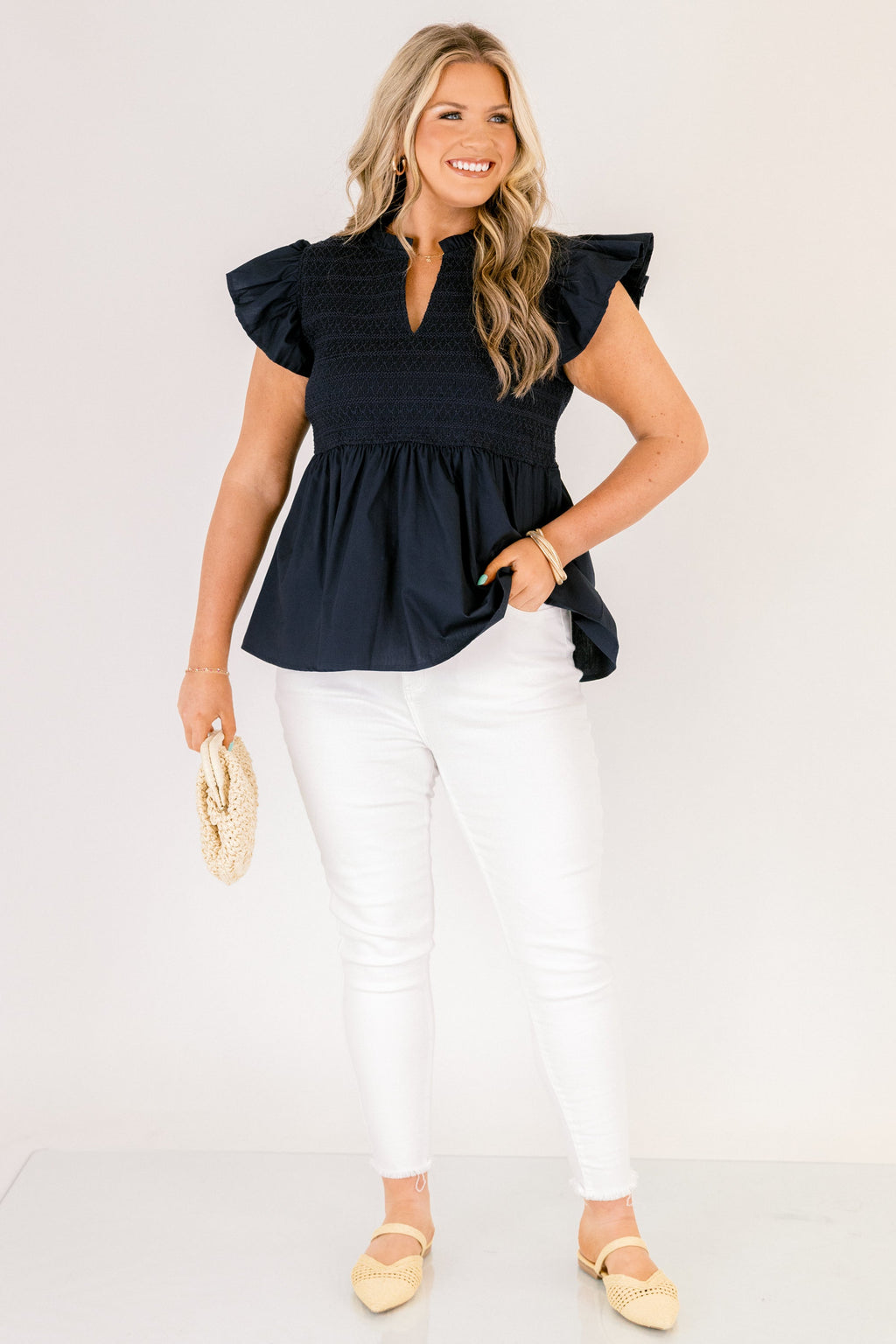 Making Moves Top, Navy