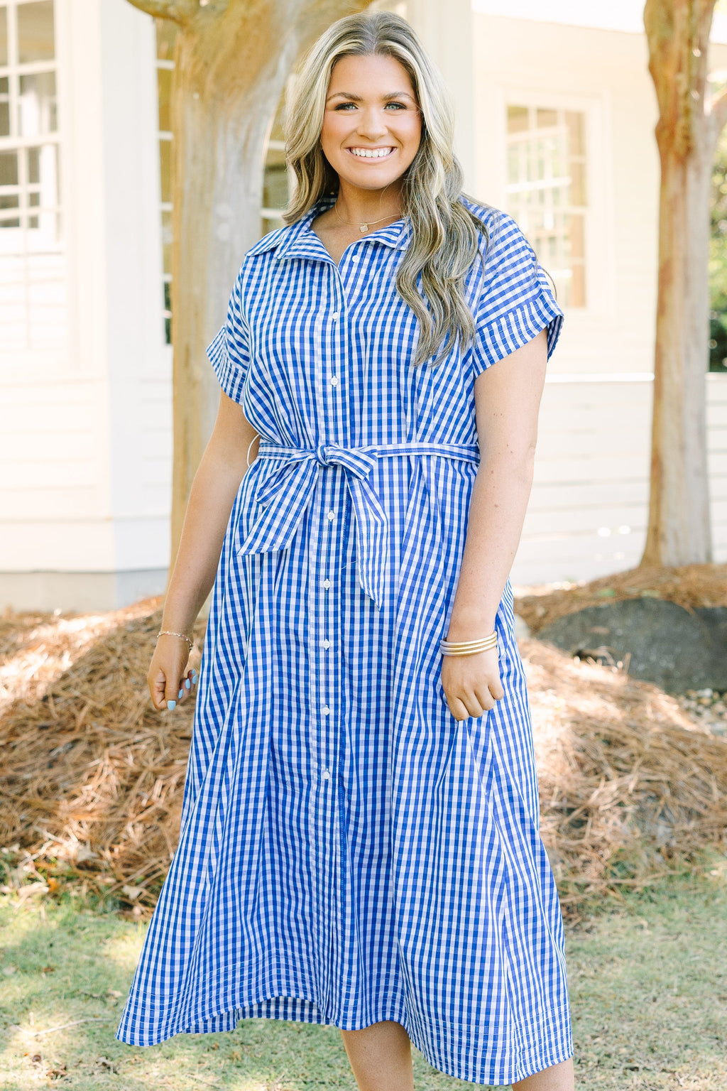Making Tidal Waves Dress, Cobalt