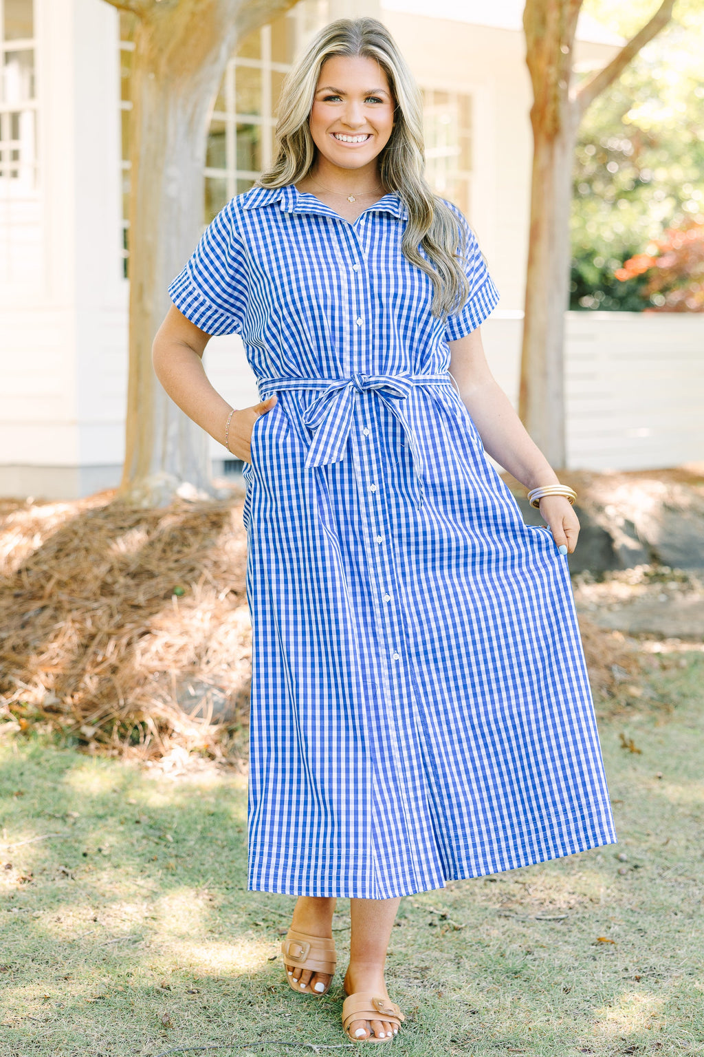 Making Tidal Waves Dress, Cobalt