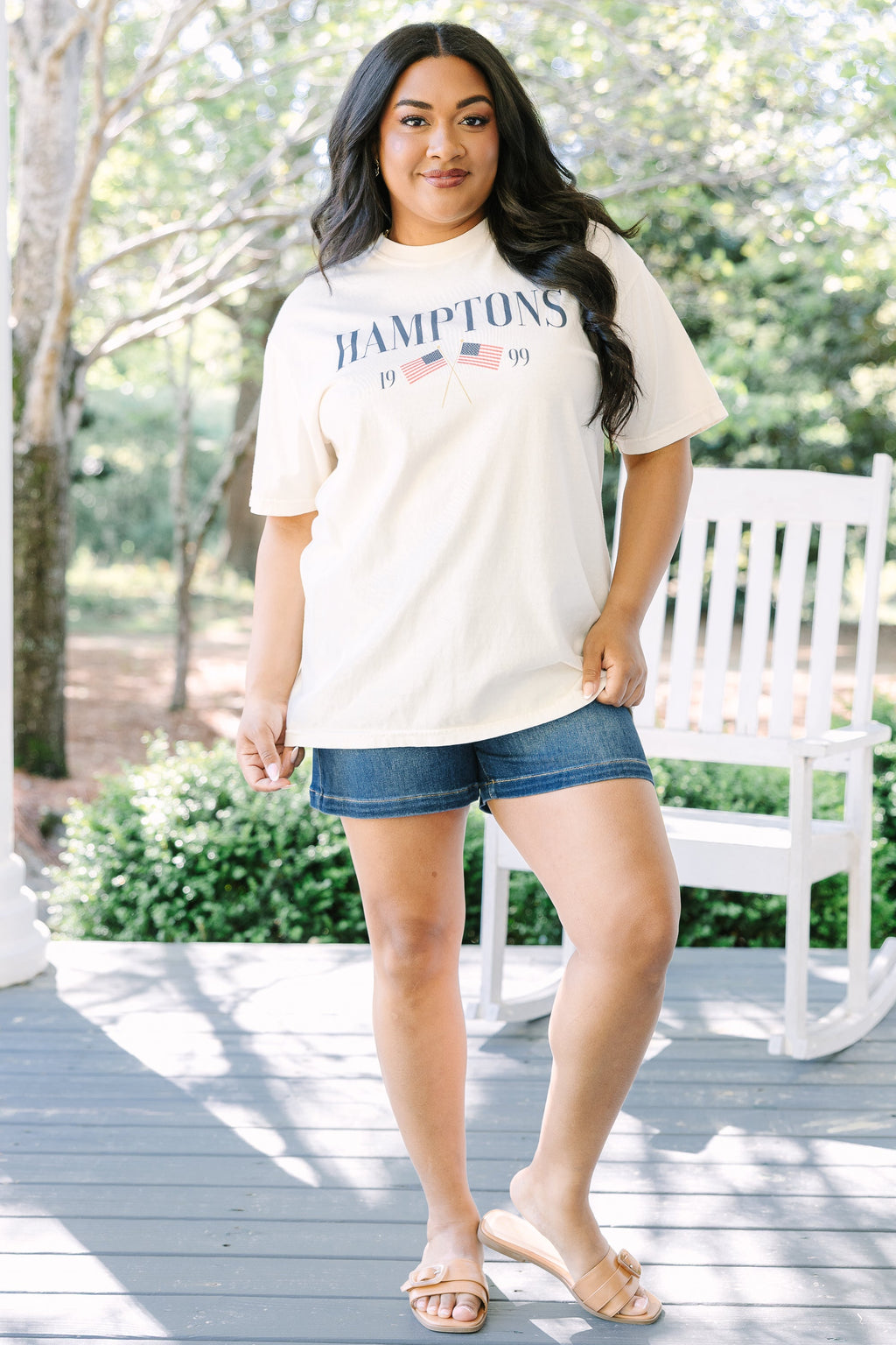 Meet Me in the Hamptons Comfort Colors Tee, Ivory