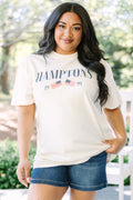 Meet Me in the Hamptons Comfort Colors Tee, Ivory