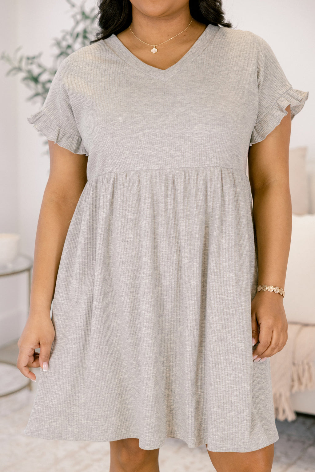 Mend Your Heart Dress, Gray