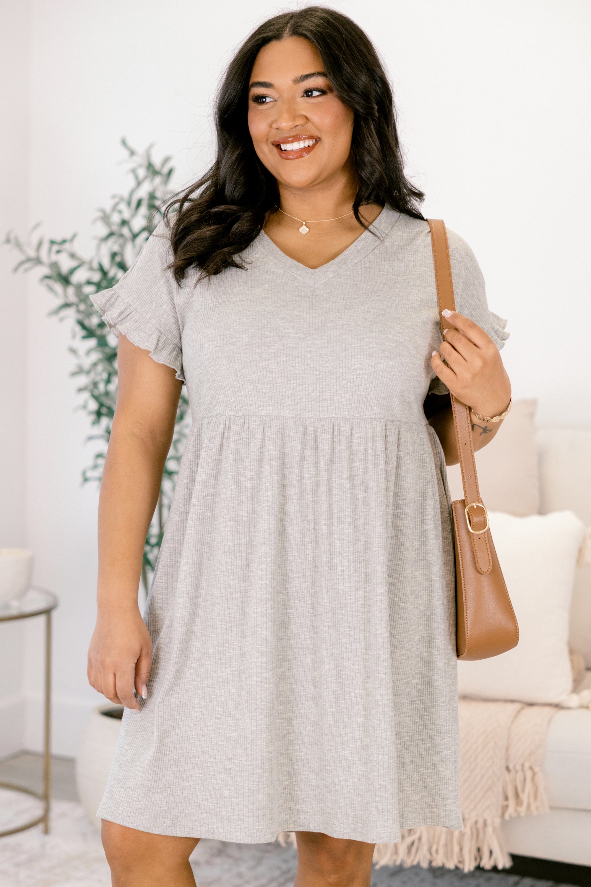 Mend Your Heart Dress, Gray