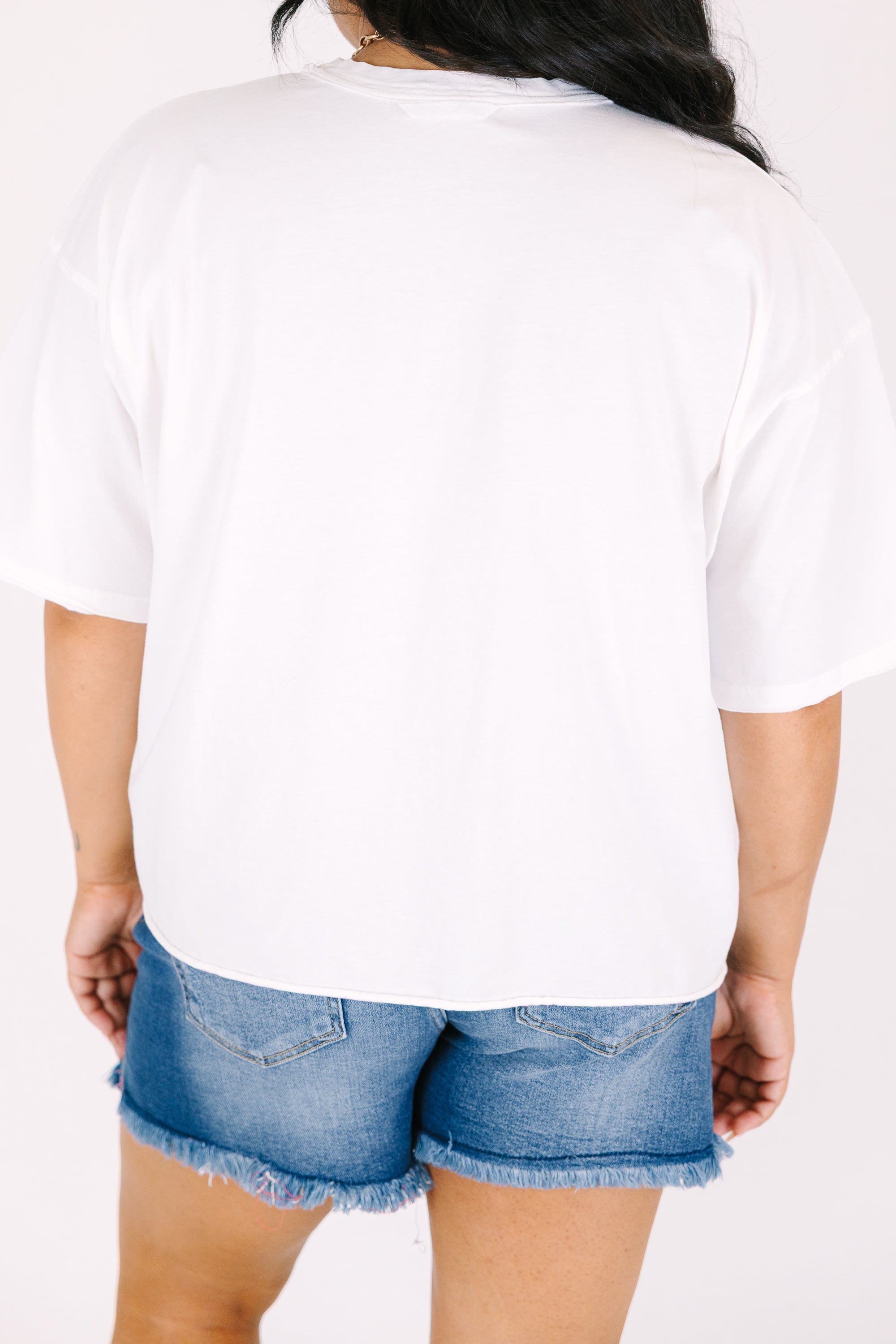 Miami Beach Vintage Wash Tee, White