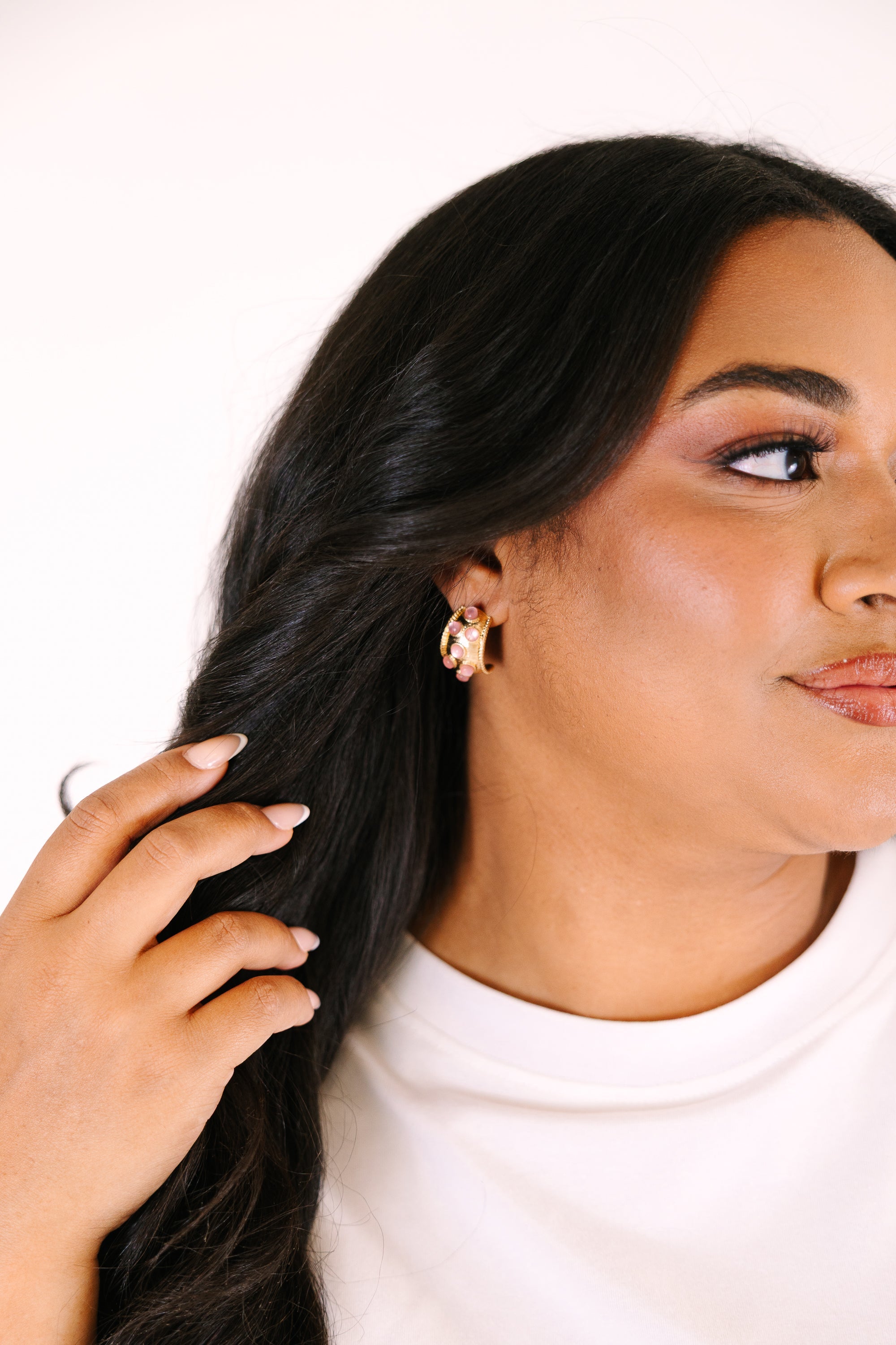 Mixed Moments Earrings, Pink