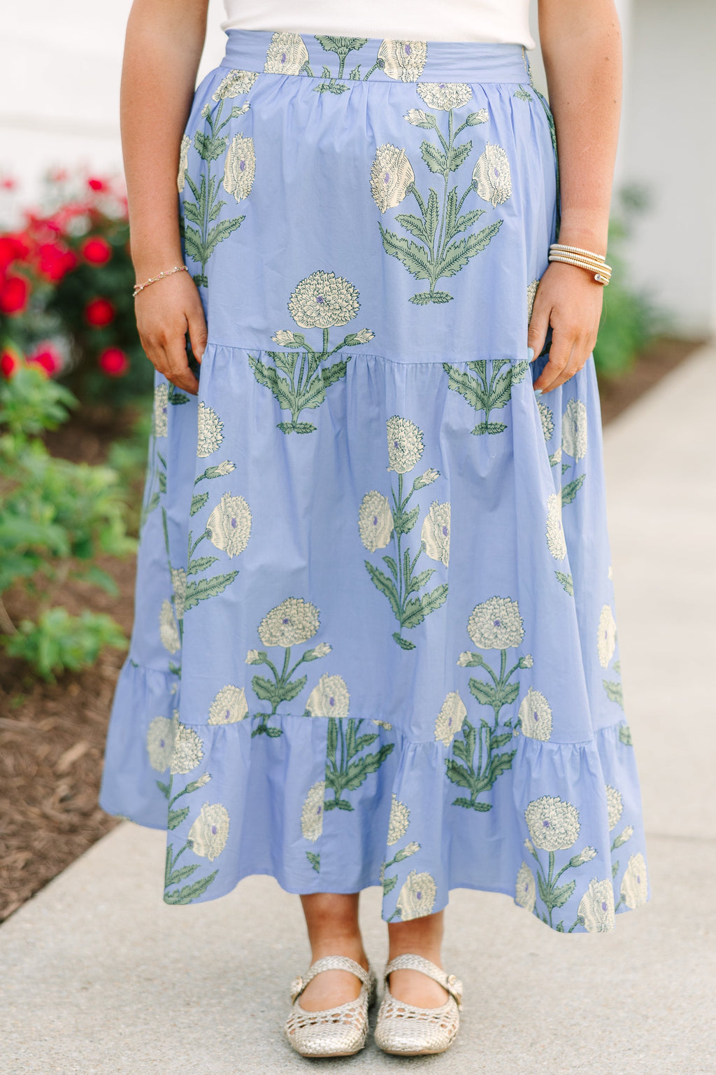 More Than Fantasy Skirt, Blue Floral