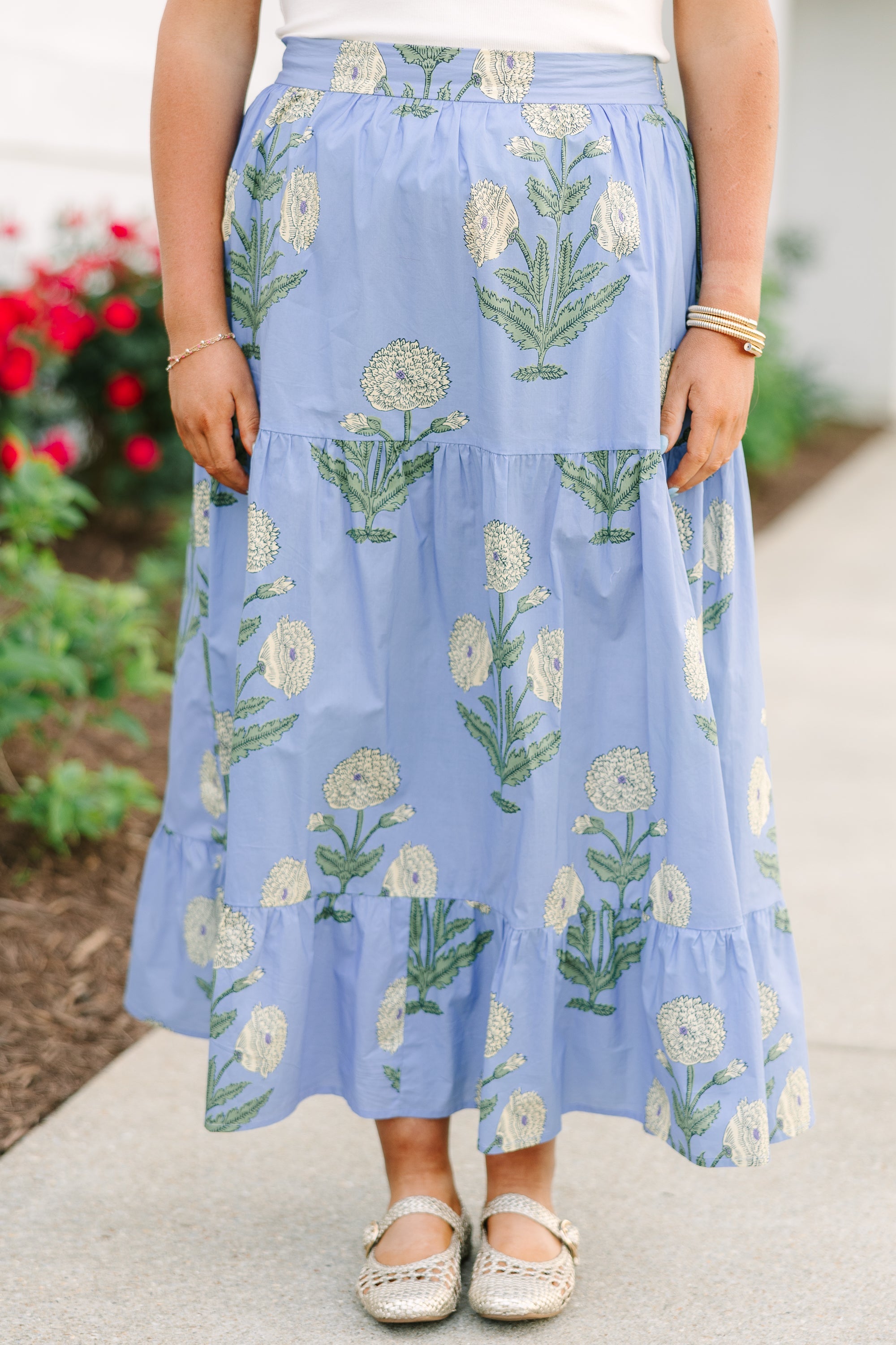 More Than Fantasy Skirt, Blue Floral