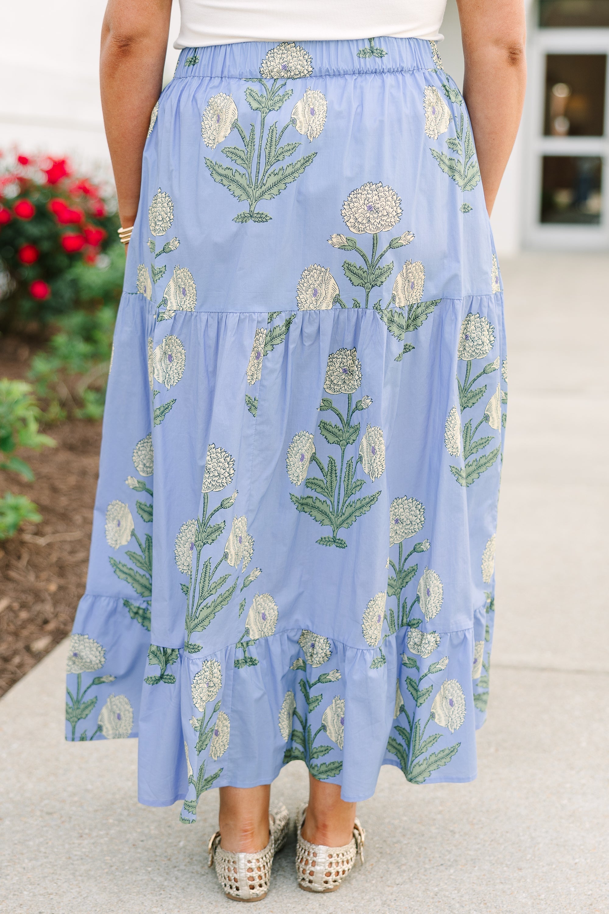 More Than Fantasy Skirt, Blue Floral