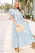 Mossy Meadows Maxi Dress, Blue