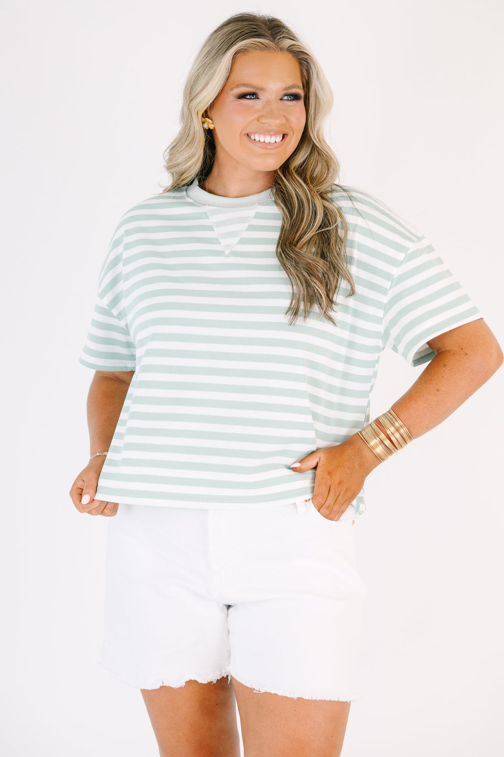 Moving Forward Top, Sage