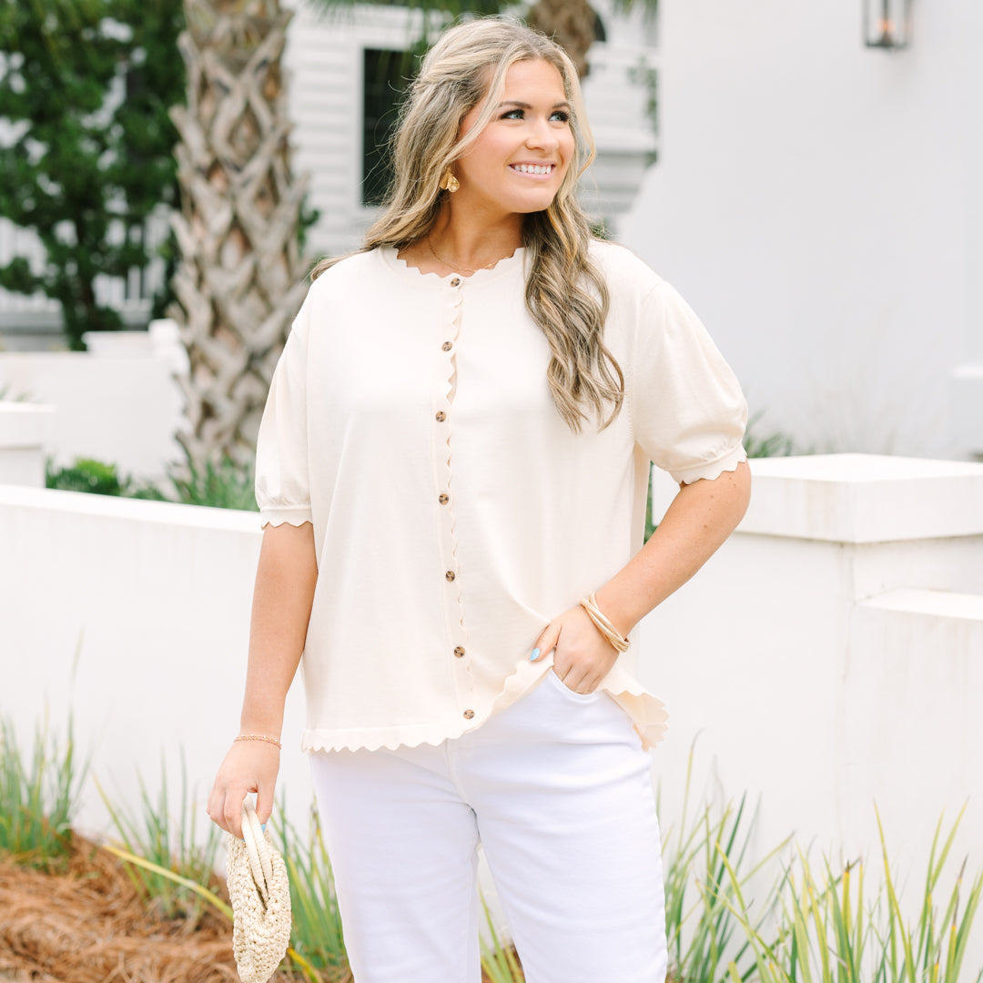 My Sweet Side Cardigan, Cream
