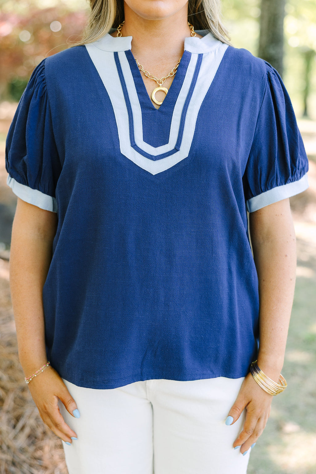 My Sweet Side Top, Blue